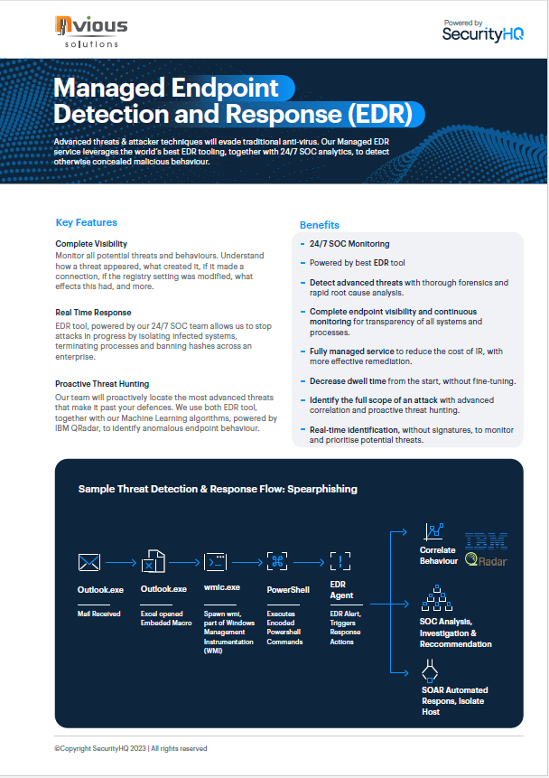 Endpoint Detection and Response EDR